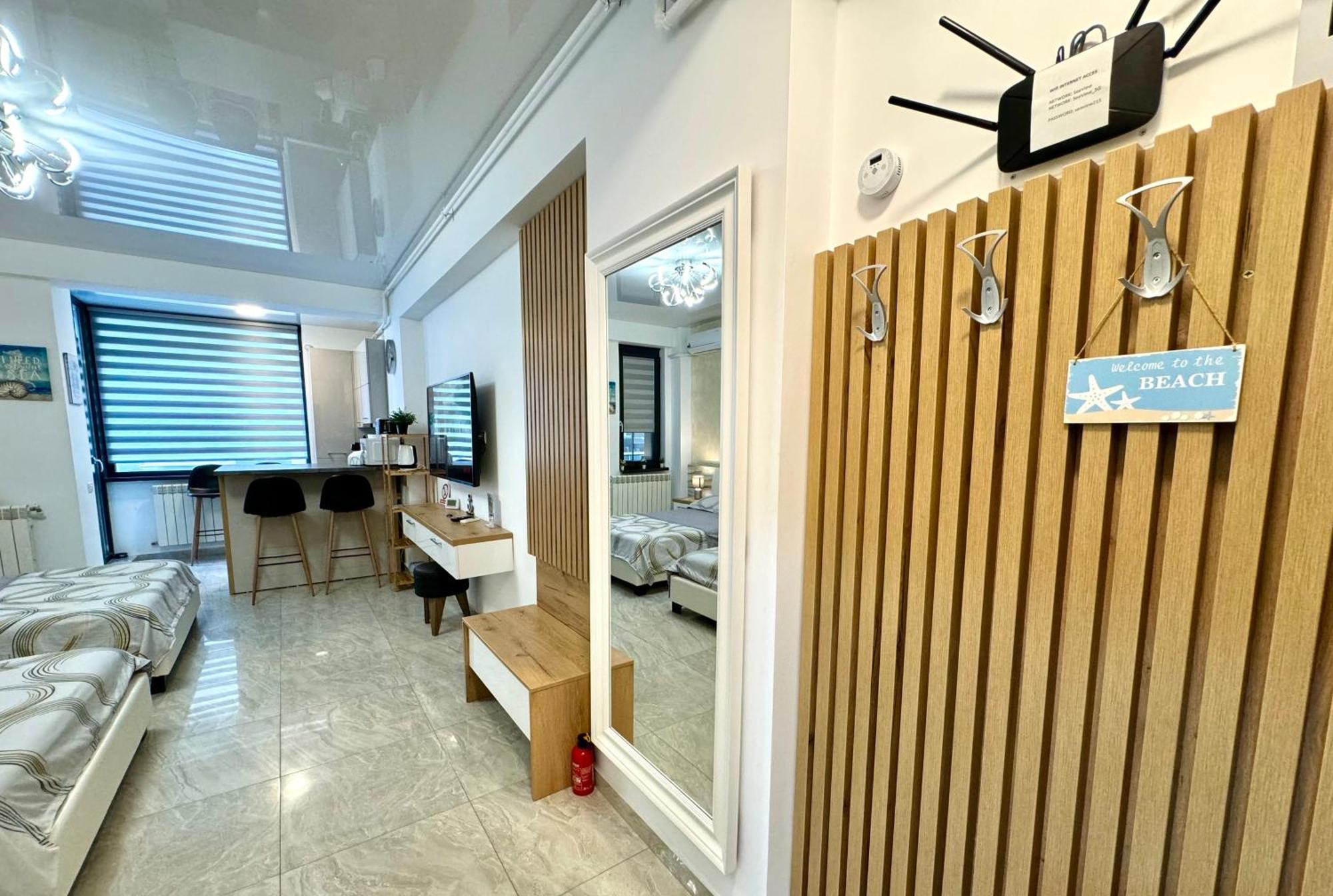 Seaview Deluxe Double Studio - Beachfront Resort Năvodari Eksteriør billede